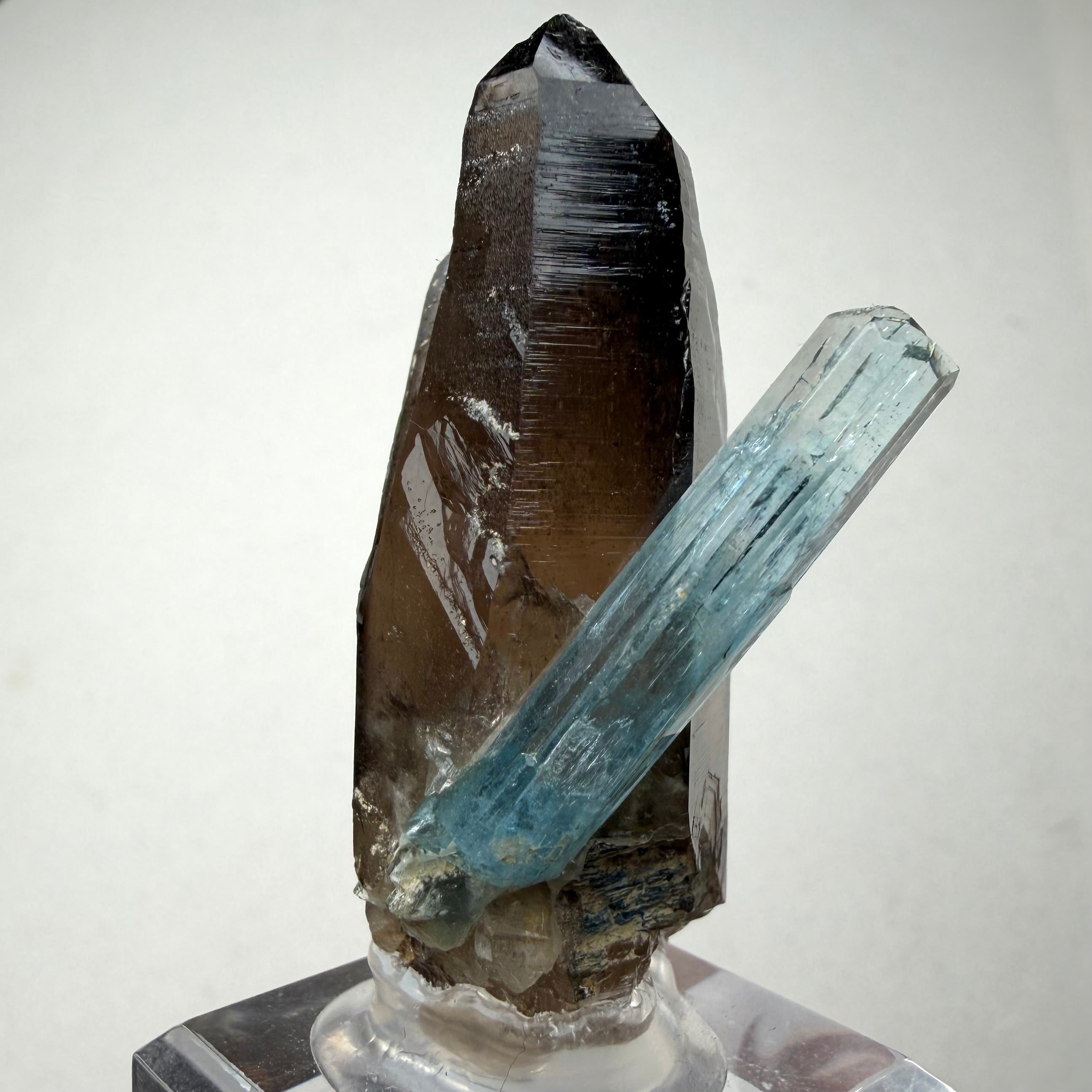 アクアマリン / スモーキークォーツ【Aquamarine with Smoky Quartz