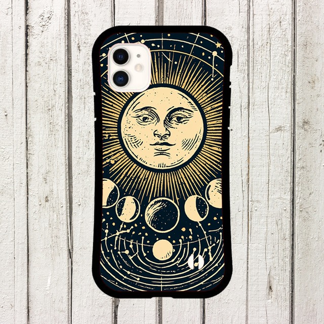 受注生産 iPhoneケース 月相と顔のクラシック星図｜天体図 STAR020C