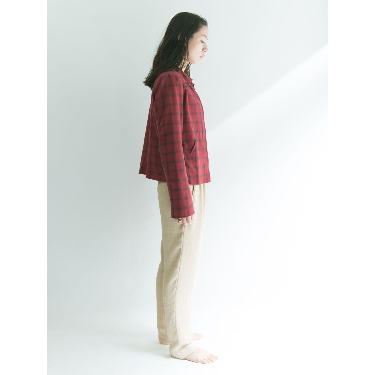 【agnes b.】Made in France window pane check jacket（アニエス・ベー フランス製 ウィンドウペーンチェック ジャケット）3a