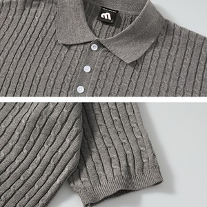 ケーブルニットポロシャツ　MT0080460