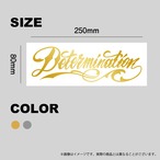 DETERMINATION ロゴステッカー メッキ Lサイズ【TIKTOK】