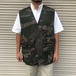 90s Euro hunting ユーロ ヴィンテージ 迷彩 カモ ハンティング ベスト ジレ ミリタリー 軍物 フィッシング 米軍 カモフラ 大きいサイズ