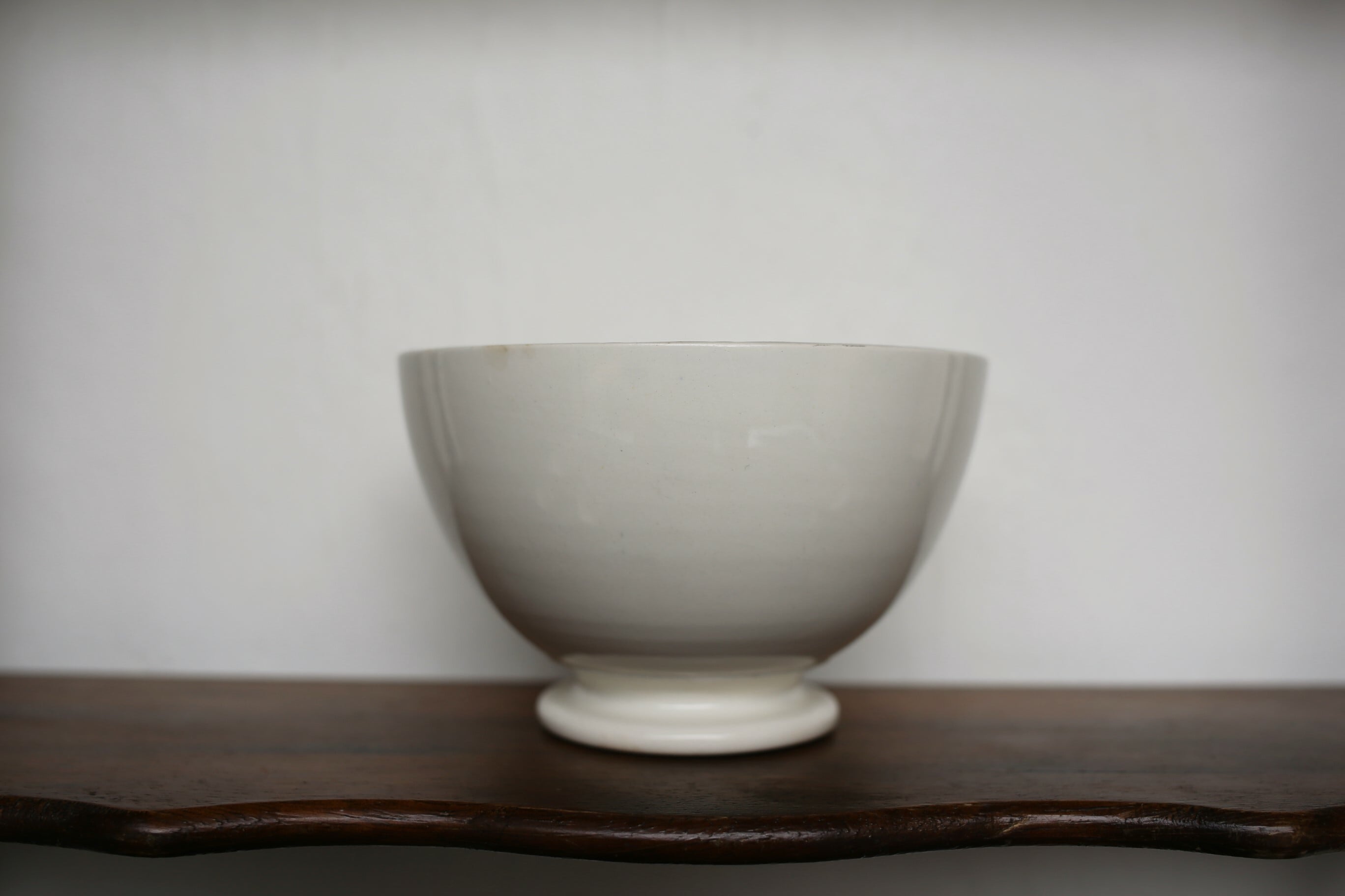 フランス アンティーク ヴィンテージ カフェオレボウル サルグミンヌ 白無地 N-2624