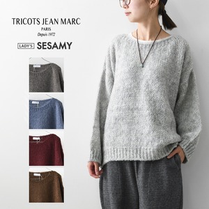 TRICOTS JEAN MARC [トリコット ジーン マルク] SESAMY [SESAMY] セサミ・ニット・ニットセーター・モヘヤ混・ボートネック・ふんわりニット・LADY'S [2026AW]