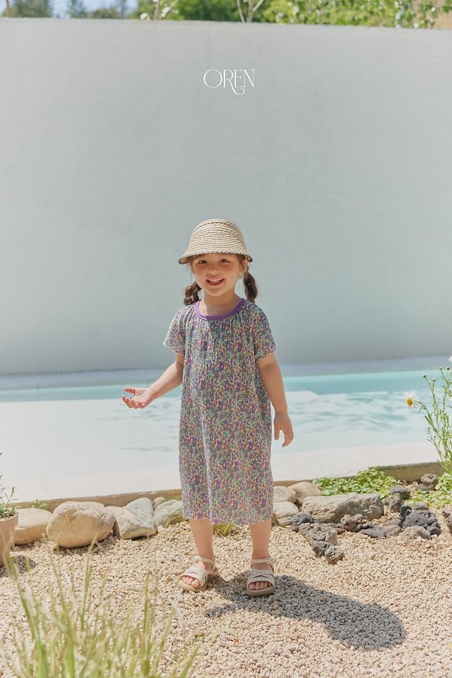 予約】OREN*Rosie pleats dress 韓国子供服 ベビーワンピース キッズ