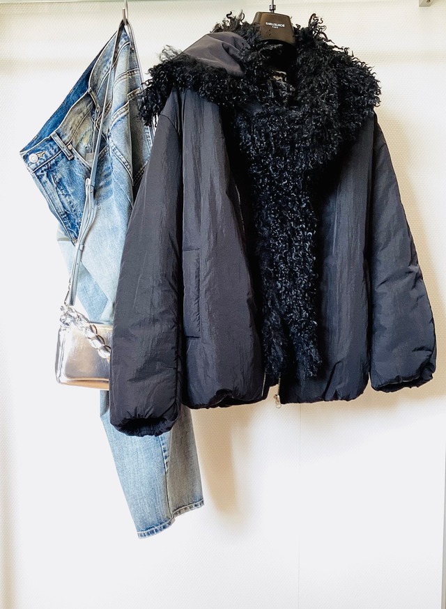 2wayループファーコクーンブルゾン(Instagram配信中)