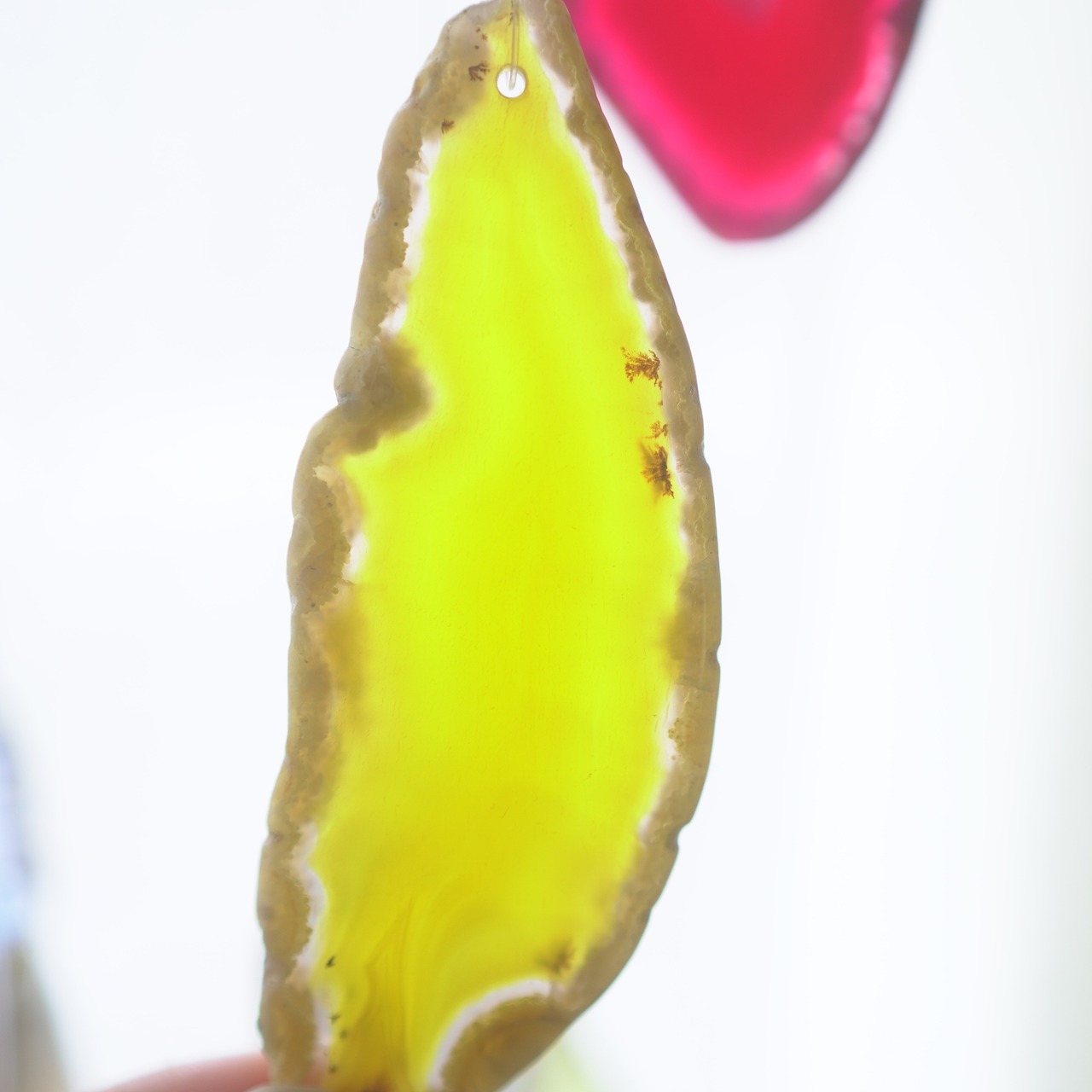 Rainbow Drops 02 - アゲートヒーリングチャイム / Agate Sun Catcher Wind Chime 114