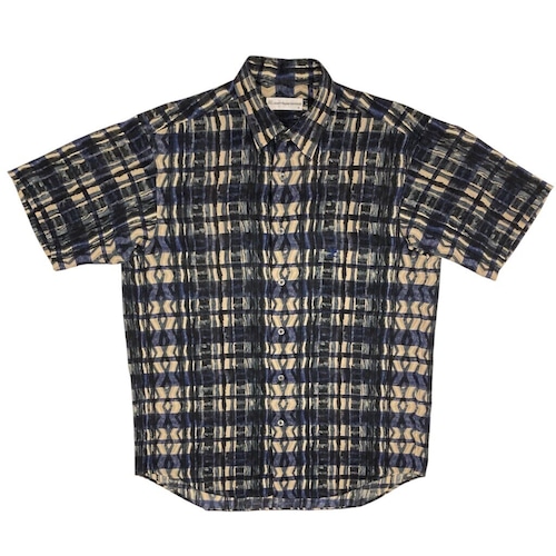 1990s "courreges homme" 半袖柄シャツ