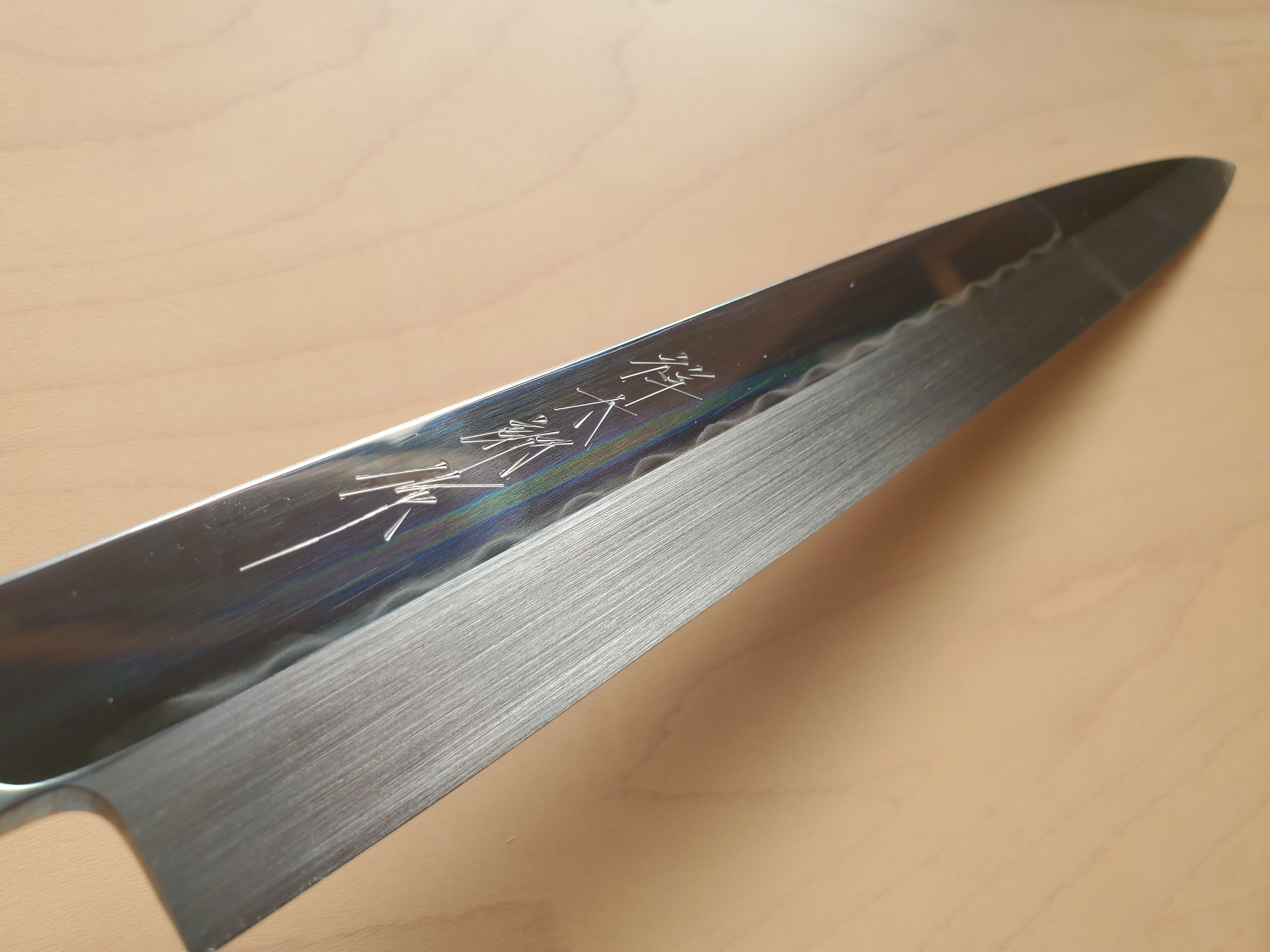 祥太郎作 本焼】切付型薄刃 8寸 白鋼 中子銘「久次作＝池田美和