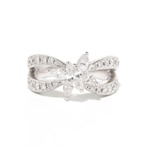 ダイヤモンド デザインリング pt900 / 0.710ct / 0.352ct