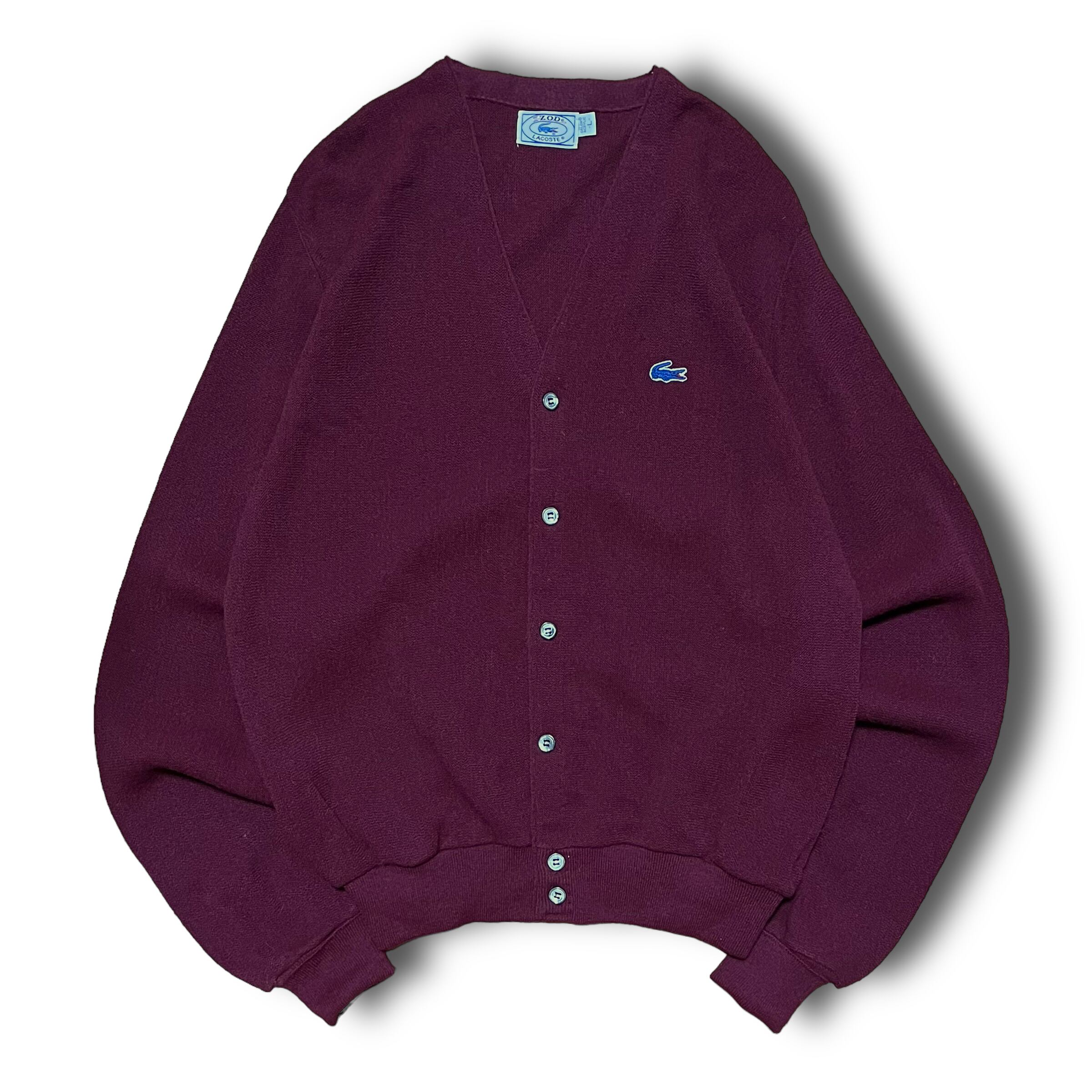 LACOSTE】1970's~ アクリルカーディガン MADE IN USA | 安心院商店 LACOSTE】1970's~ アクリルカーディガン MADE IN USA | 安心院商店