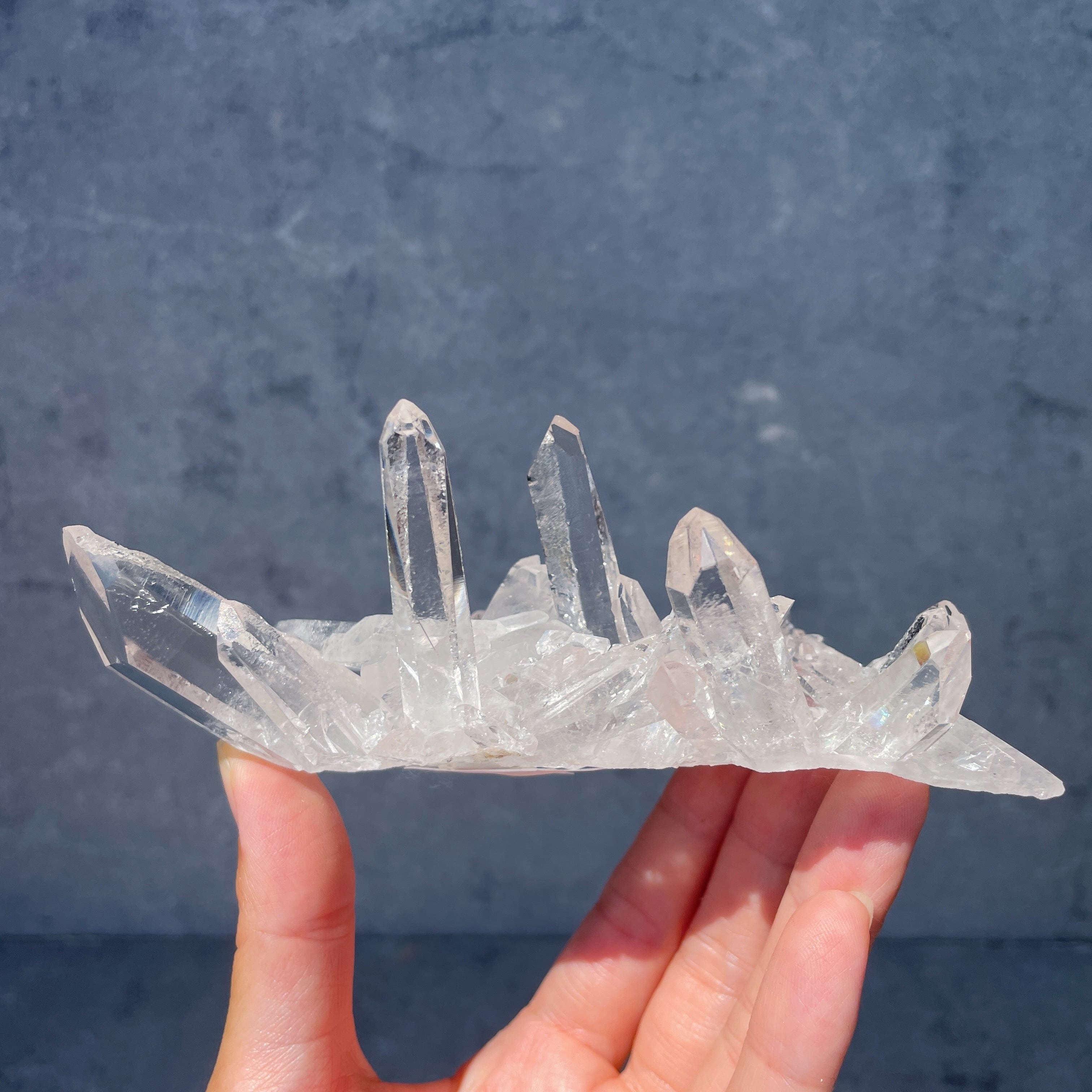 ゼッカ産水晶クリアクォーツ クラスター12◇ Clear Quartz From Zeca
