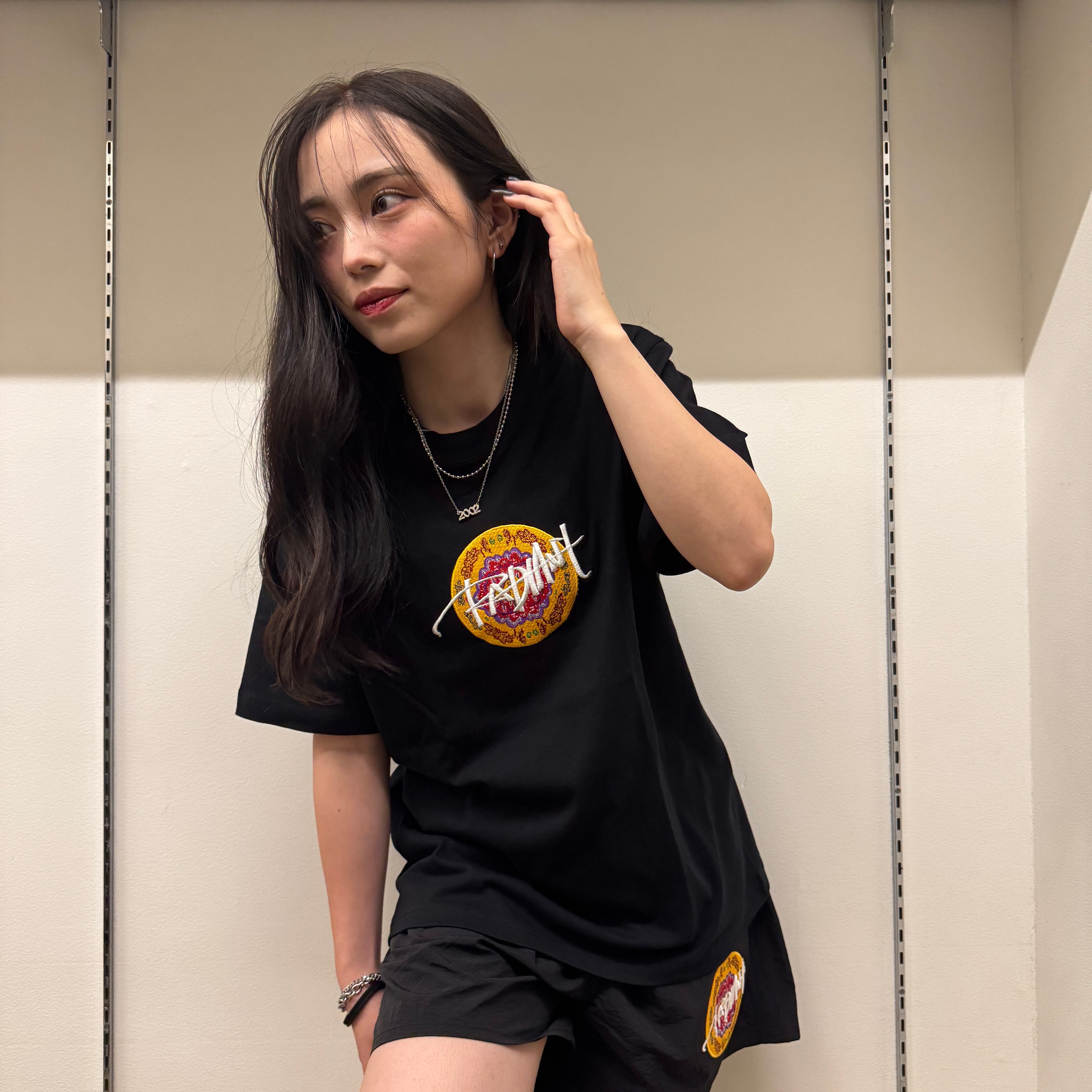 刺繍Tシャツ】沖縄 黄サークルロゴ | RADIANT JAPAN