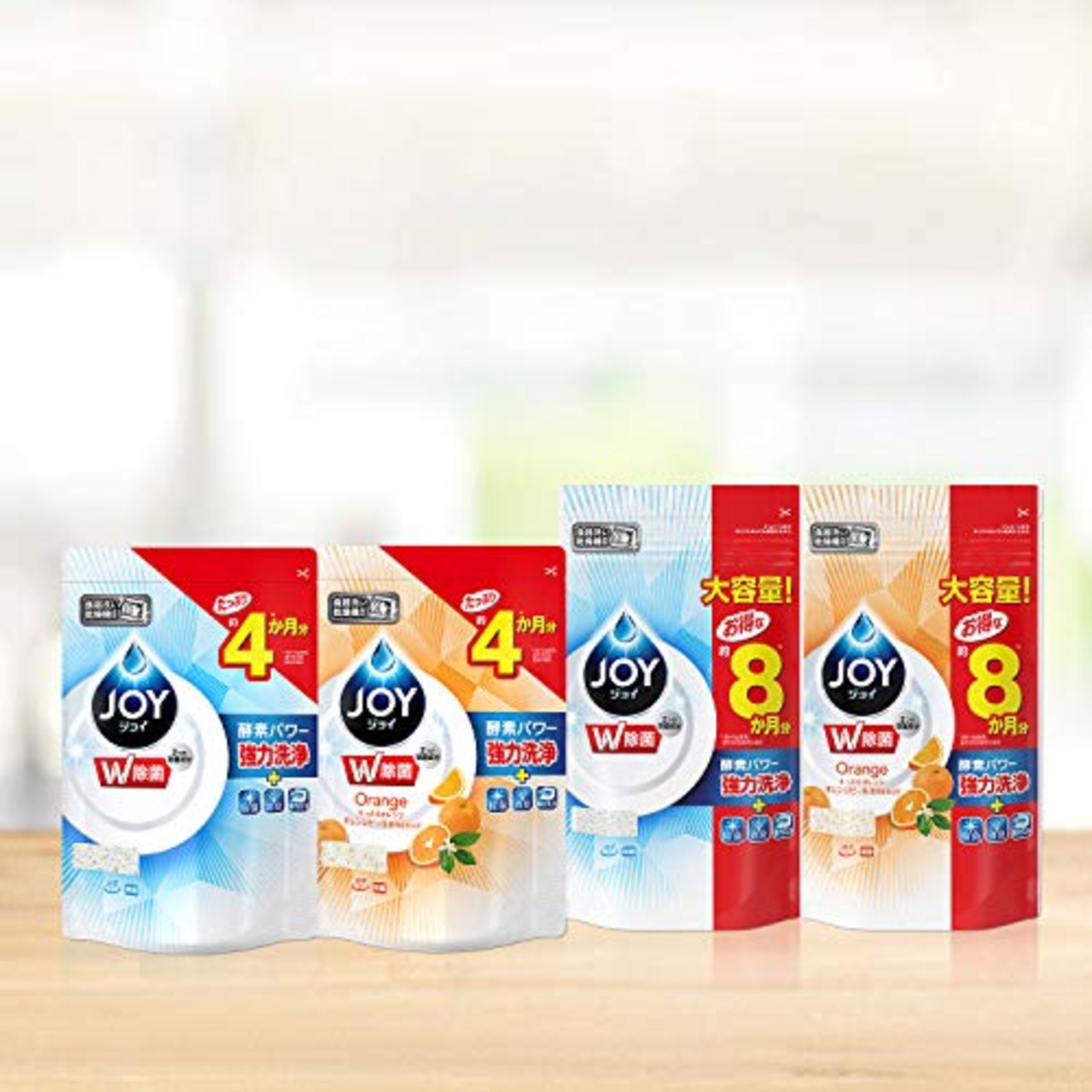 ジョイ W除菌 食洗機用洗剤 除菌 詰め替え 490g