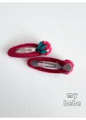 韓国子供服 / 26winter / my bebe / ミニいちごピン(2個セット) / キッズ / 冬服 *FREE*