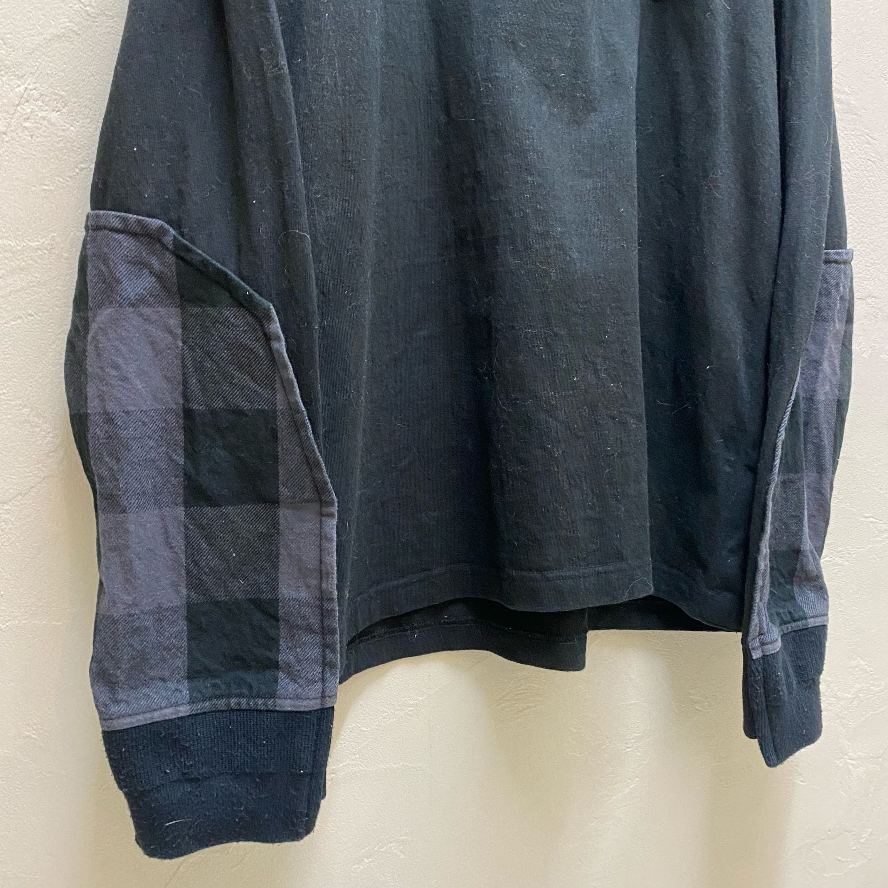 Sacai サカイ 22ss buffalo check 長袖Tシャツ SIZE 3 【代官山 Sacai サカイ 22ss buffalo check 長袖Tシャツ SIZE 3 【代官山