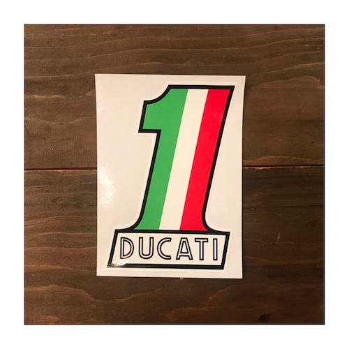 DUCATI / Ducati No.1 Old Style Sticker #148