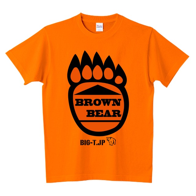 BROWN BEAR 足跡Tシャツ