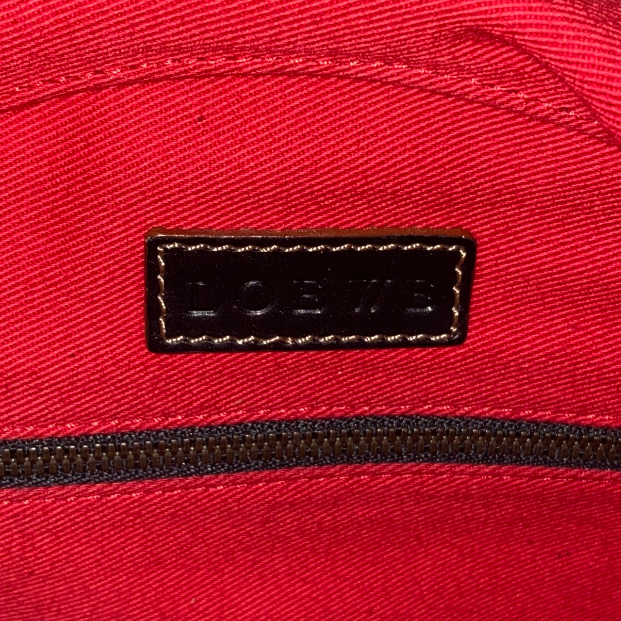 LOEWE leather boston bag