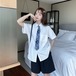 ✞ 半袖スリーブシャツブラウスカジュアルワイドレッグショートパンツ ✞ゴスロリ SM ミリ 甘ロリ クラロリ 和ロリ エレガント 黒ロリ 姫ロリ 華ロリ BB-BB4962242