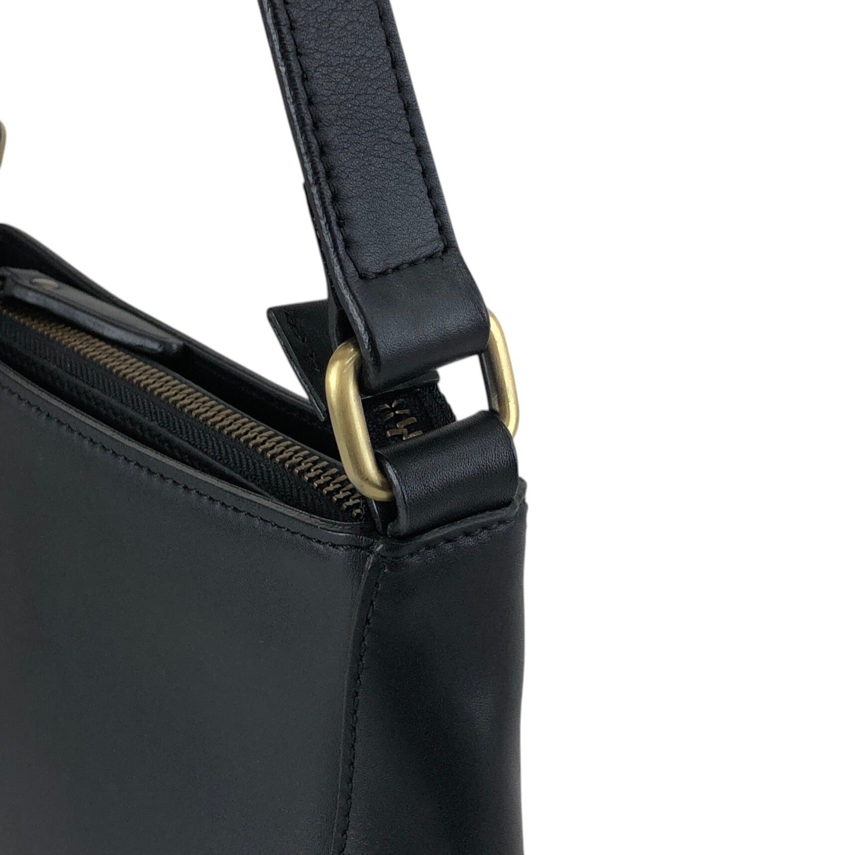 オールドバーバリー ショルダーバッグ BURBERRY バーバリー ショルダーバッグ ブラック ロゴ レザー vintage