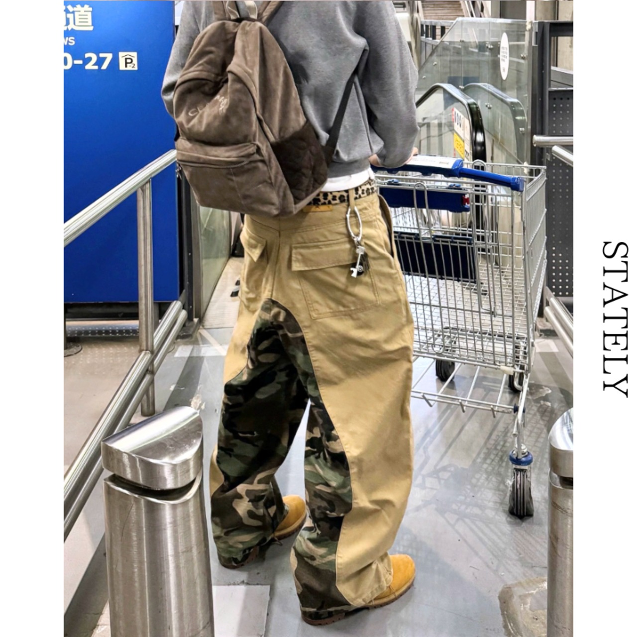 Camo Fusion ワイドデニムパンツ_B211・画像5