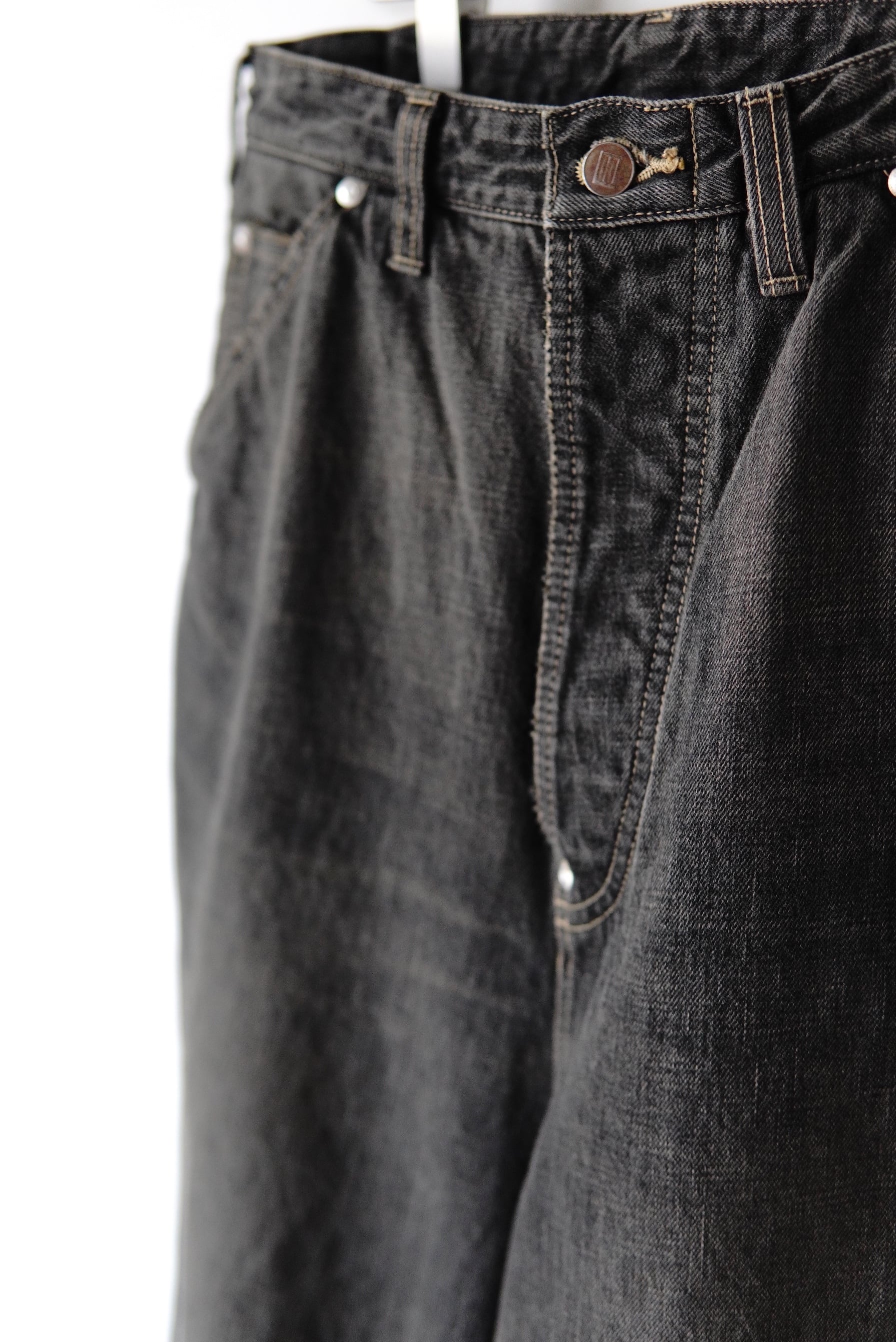 daisuke tanabe / coffee black denim trousers_dstryd | POETRY