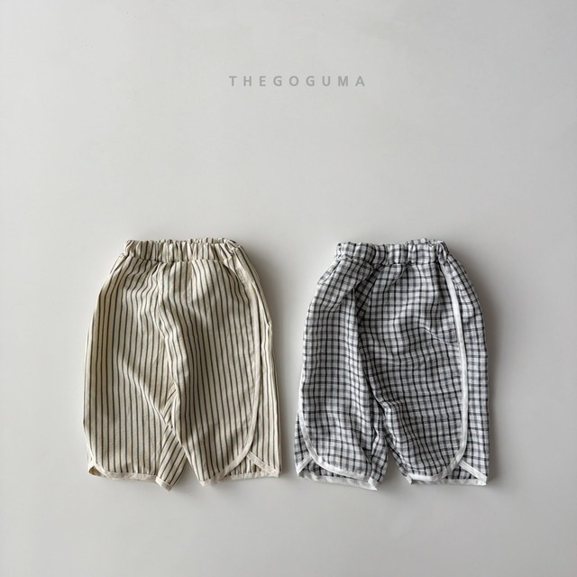 【取寄】the goguma｜pattern piping pants｜パターンパイピングパンツ｜XS-JL｜kids&jr｜26 summer
