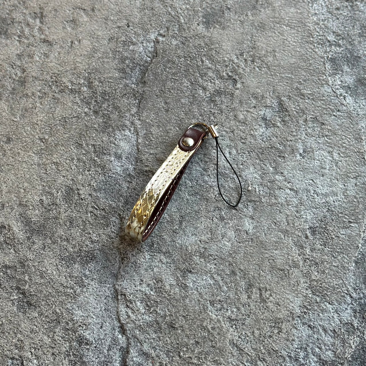 【限定商品】レザーストラップ プレーン パイソン (ゴールド)