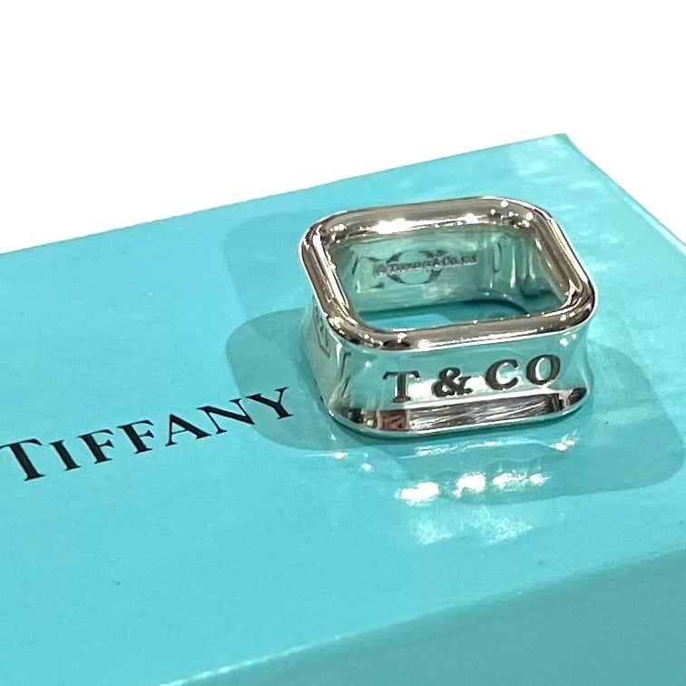 TIFFANY&CO.】【5-6号】2392希少1837 スクエアリング／シルバー925