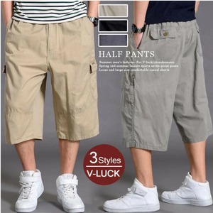 カーゴパンツ ハーフパンツ 7分丈 メンズ 11色 L-6XL ミリタリーパンツ クロップドパンツ カジュアル 夏 26LT754