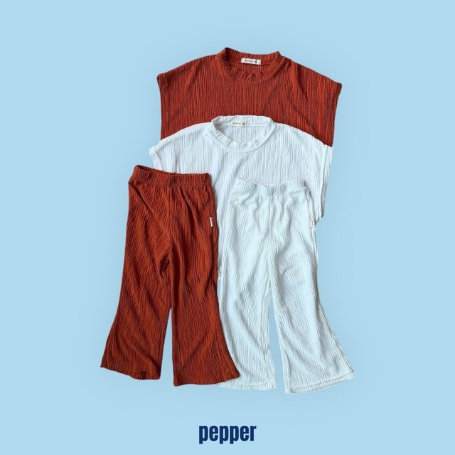 [予約][送料無料]《pepper》Pleats Bootcut Pants(kids)23