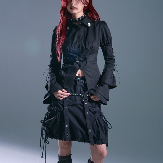 ドローストリング・カーゴバルーンスカート（ruf_02857）