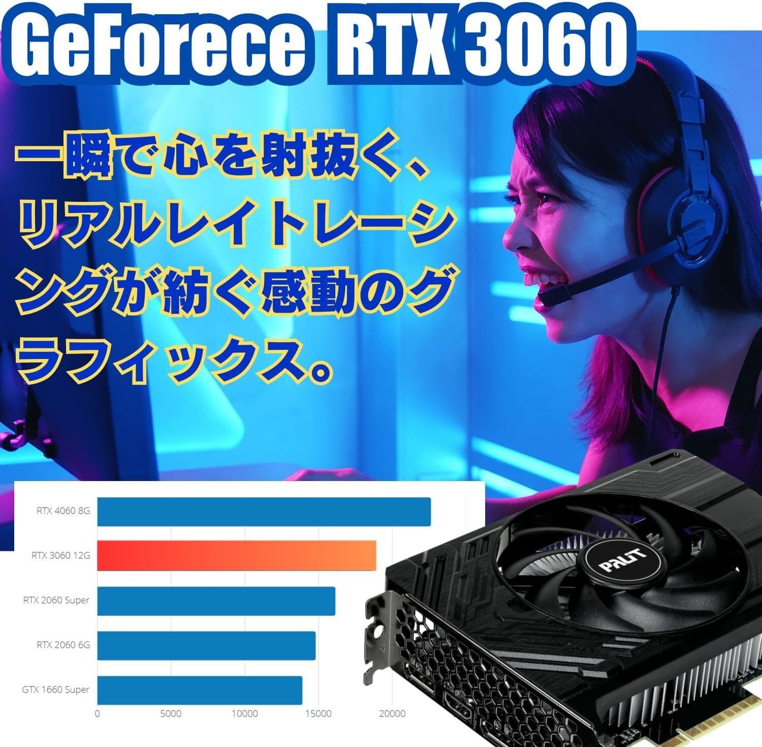ゲーミングPC i7-12700F RTX3060 32GB SSD 500GB+HDD4TB インテル（intel） ゲーミングPC RTX3060 Core i7-12700F メモリ32GB