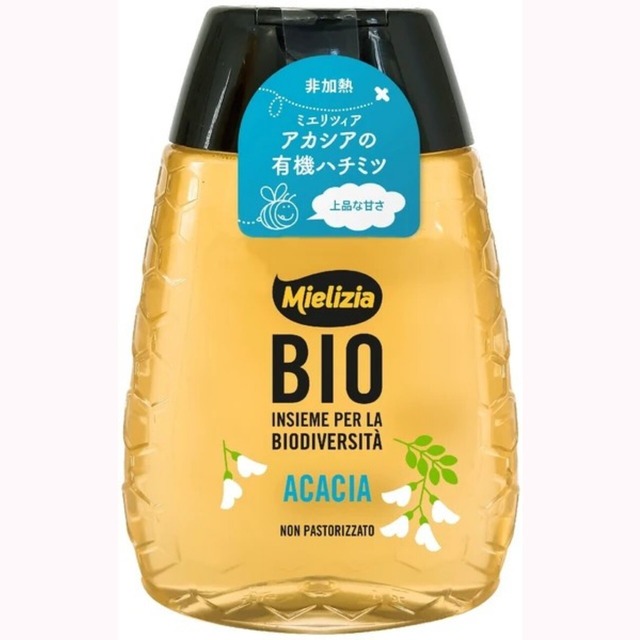 ミエリツィア アカシアの有機ハチミツ スクィーザーボトル 250g