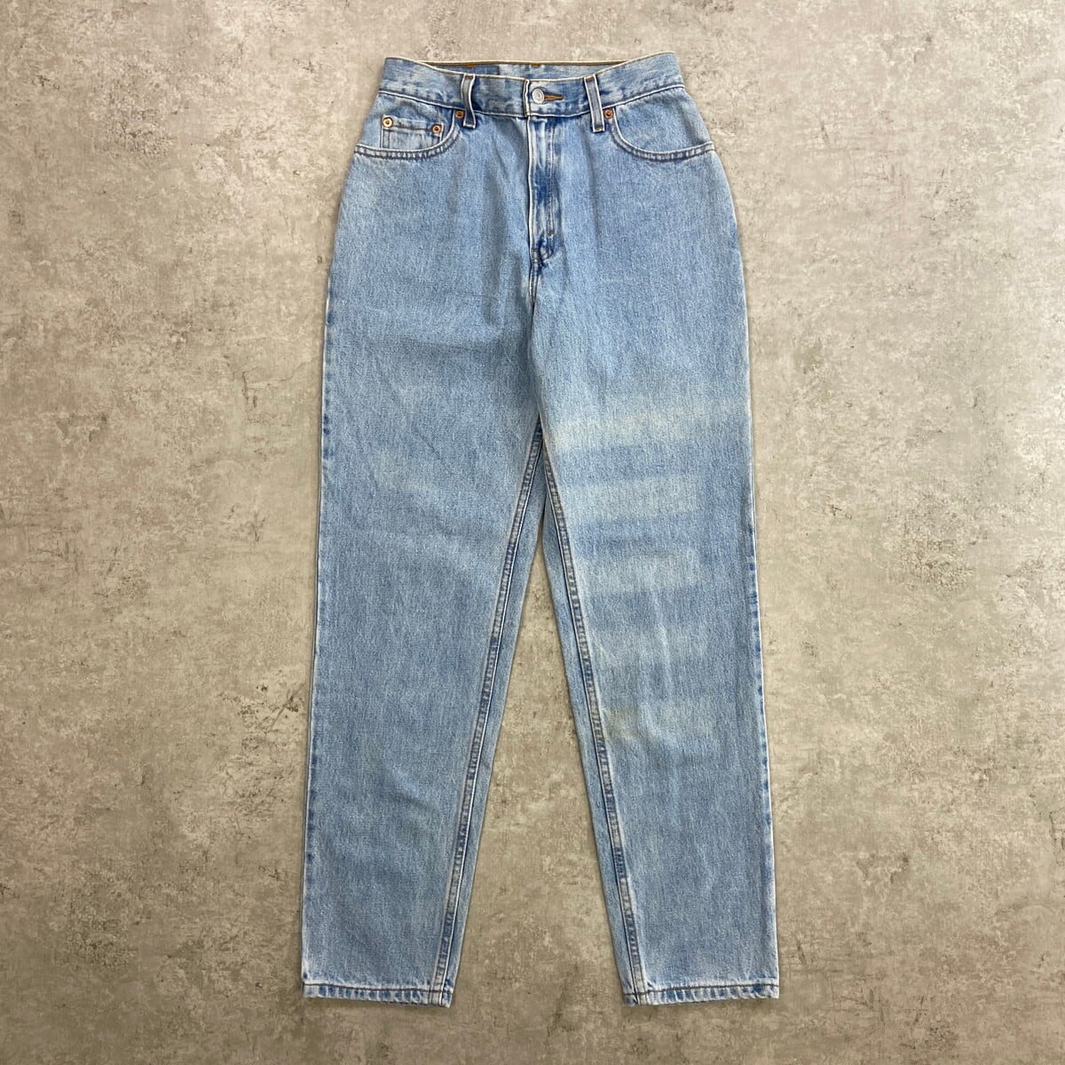 古着屋ジーンズパンツ 古着 80s USA製 Lee 204-0246 濃紺 ブルー ストレッチ デニム パンツ