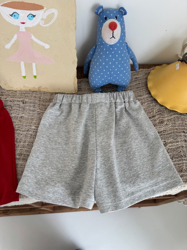 【KID】無地ハイウエストスポーツショートパンツ - 13