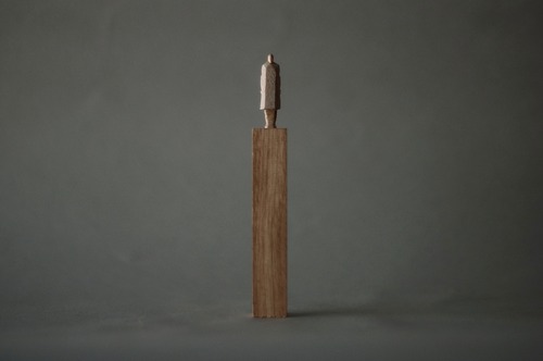 (060)wood figure-mini台付_031