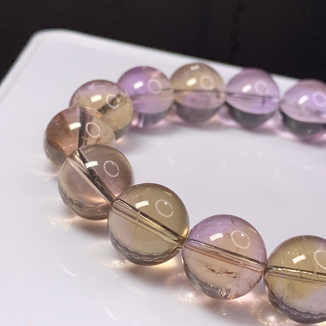アメジスト・アメトリン・シトリン★グラデーションブレスレット