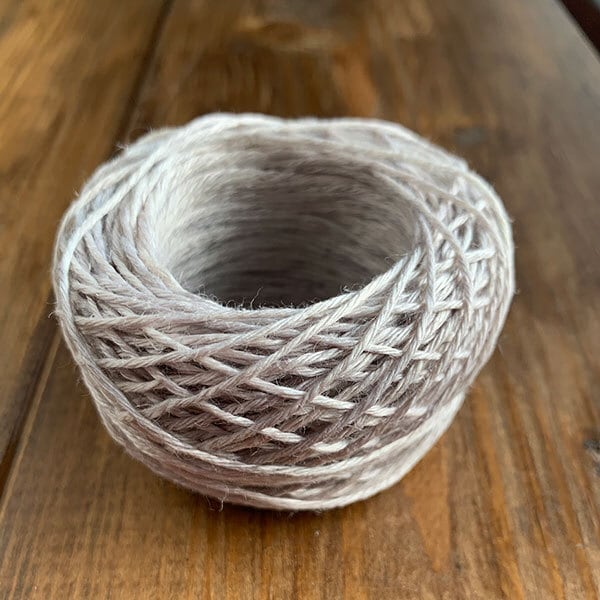 草木染☆麻紐☆ヘンプ（細)銀鼠 | Cielo