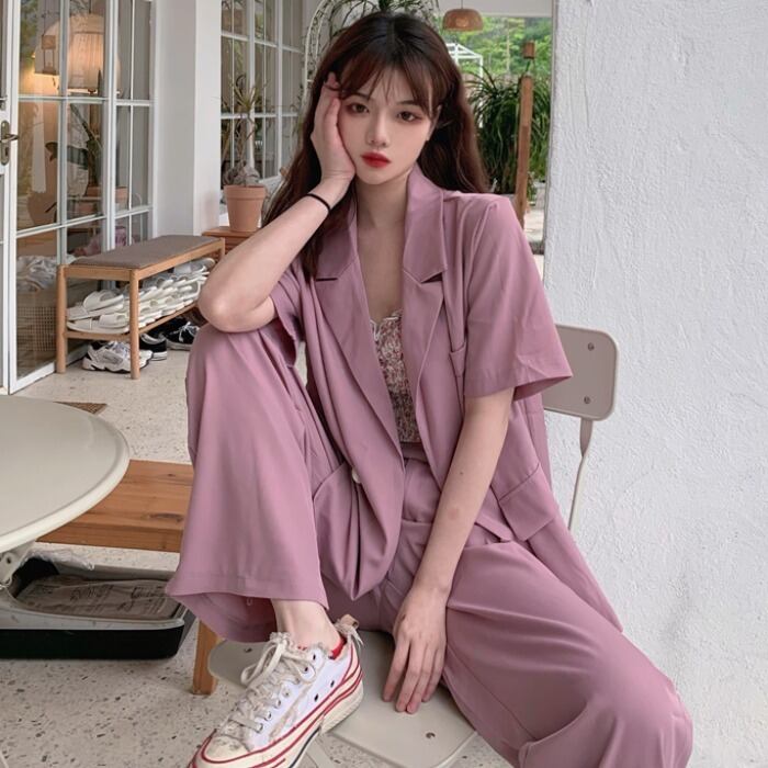 レディーススプリングカジュアルパンツ スタイルレッド ストリート 春物 1号婦人63986457929