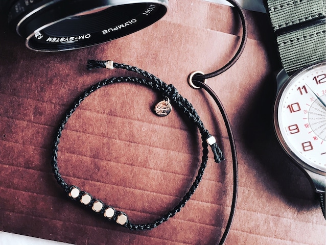 【ペアブレスレットSet】Brass Beads Bracelets&Gift Set[ペアアクセサリー]