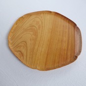 四十沢木材工芸 KITO 雪輪盆(ゆきわぼん)・大【写真の商品をお届けします】A-02