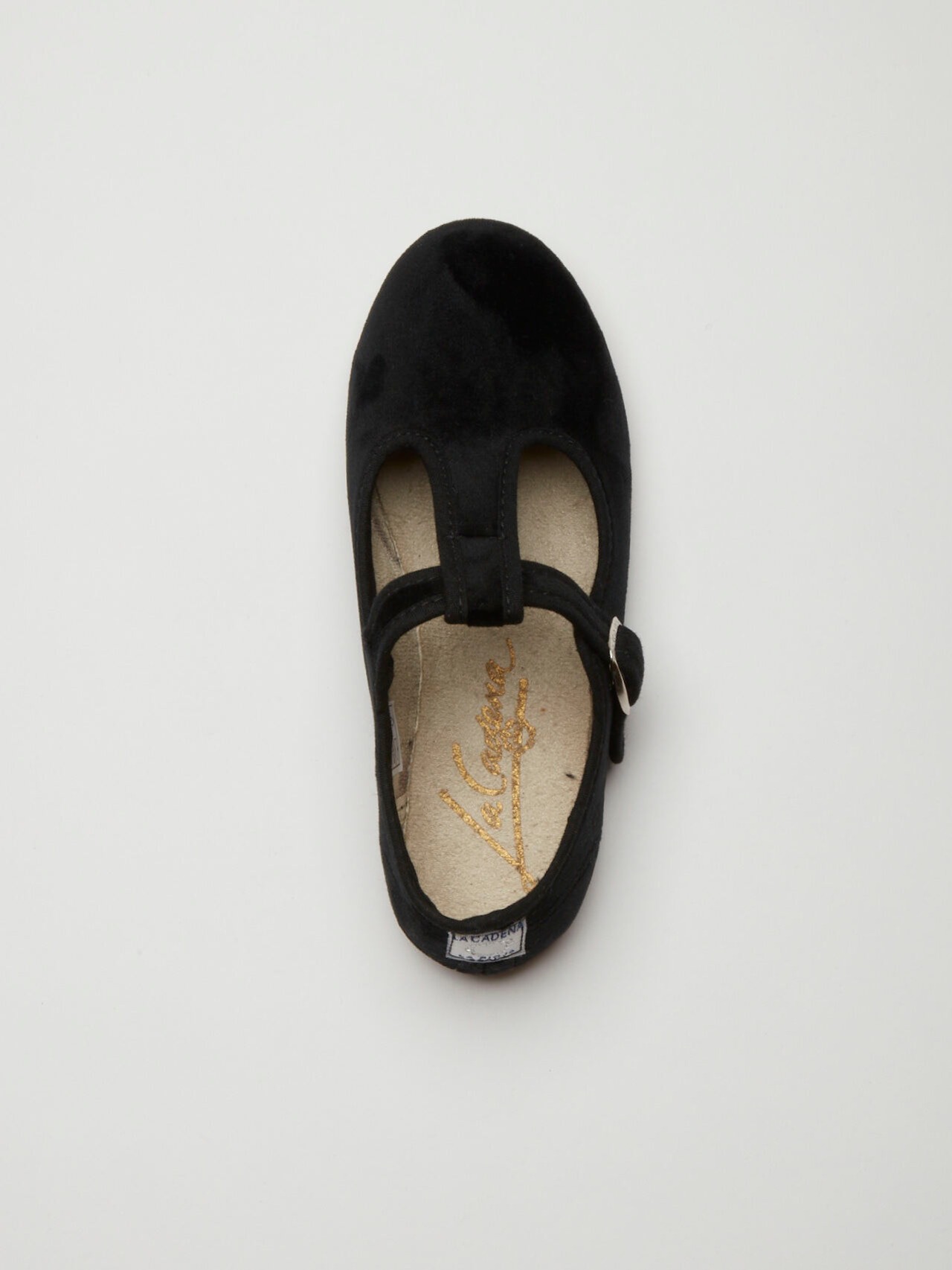＜LA CADENA＞Adult ARCO / ANDALIA ALTA HEBILLA BROCHE VELOUR T STRAP - 3