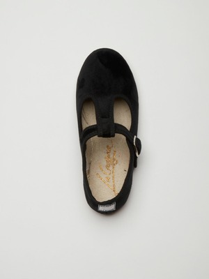 ＜LA CADENA＞Adult ARCO / ANDALIA ALTA HEBILLA BROCHE VELOUR T STRAP