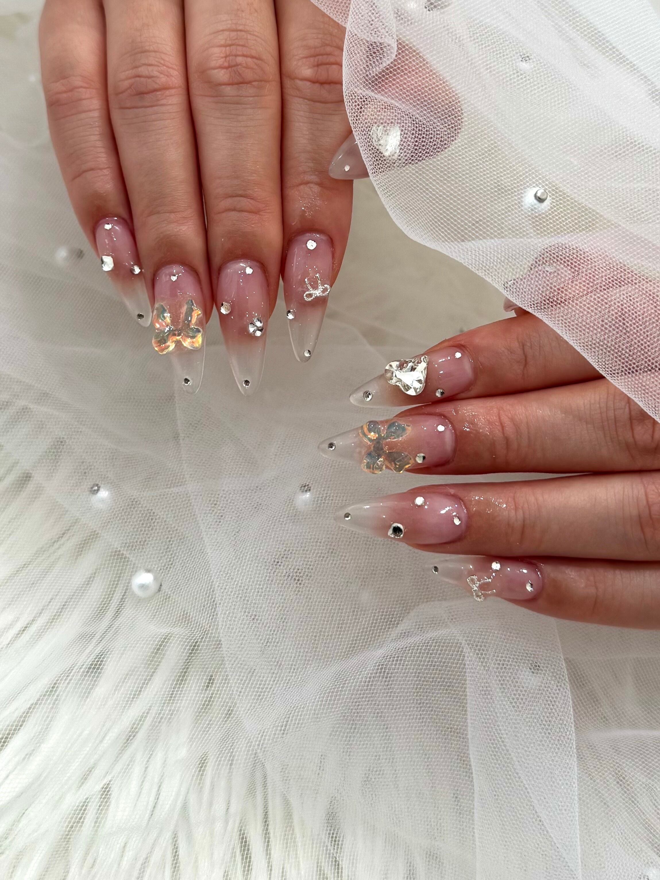 樹脂】オーロラリボン・クリアリボン 長 | Nail Shop Nail smile