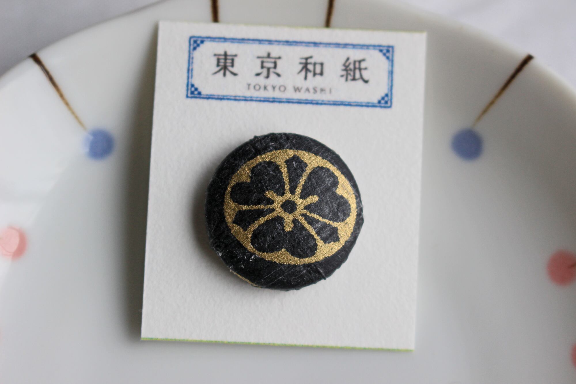 戦国武将の家紋入り和紙ラペルピン4