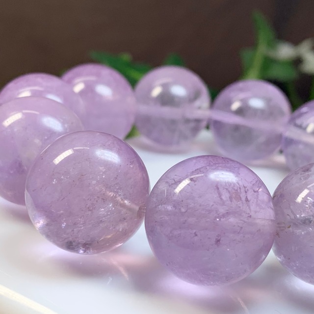 レア☆希少な20mm☆ラベンダーアメジスト・ブレスレット