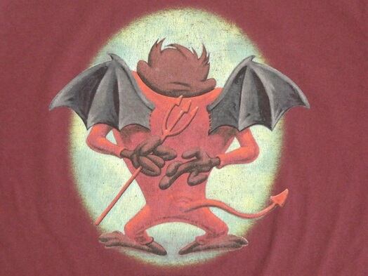 90's Warner Bros LOONEY TUNES TAZ ANGEL and DEVIL 天使と悪魔 T