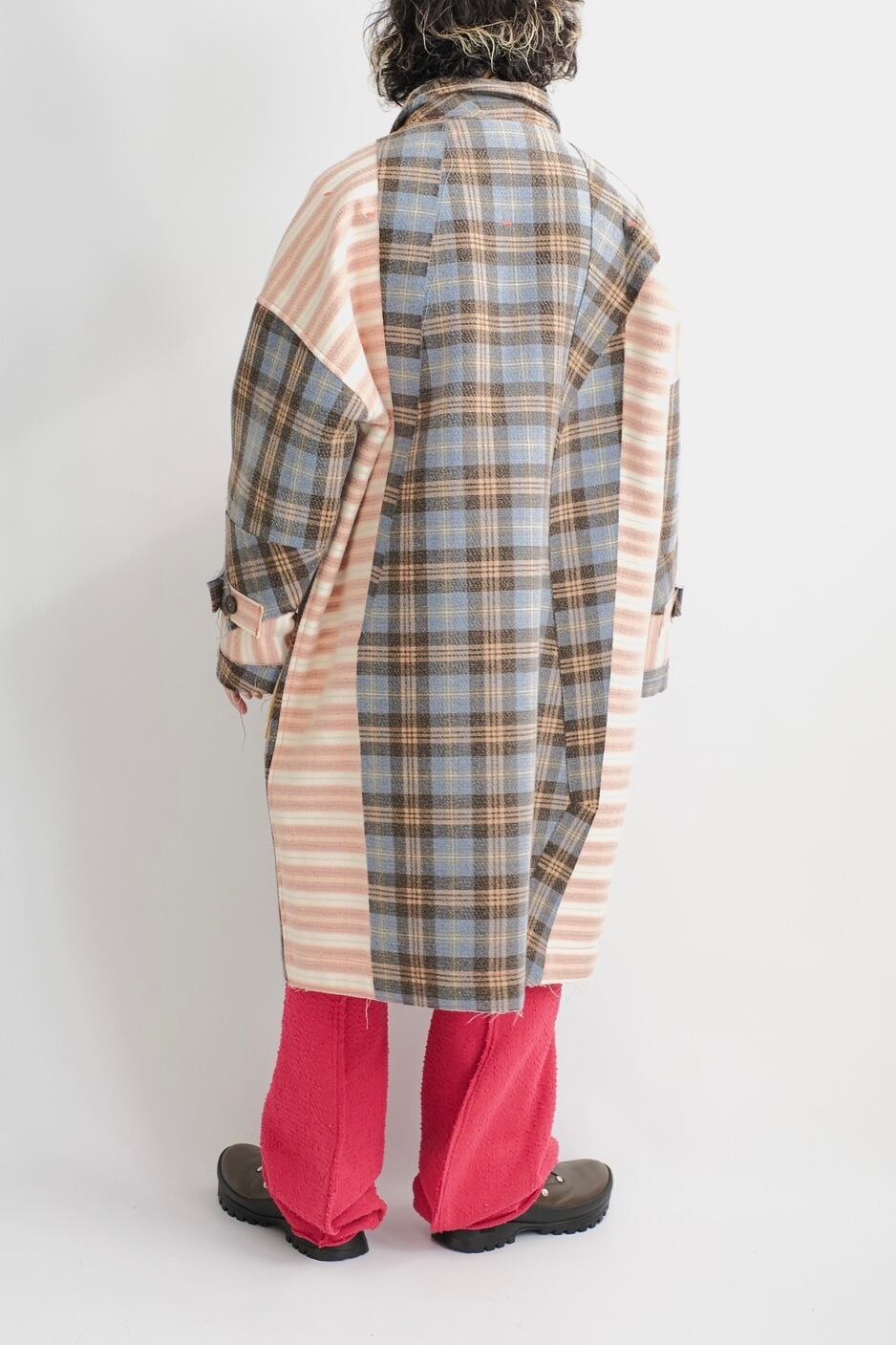osakentaro】needle punch patchwork coat | puzzle osakentaro】needle punch patchwork coat | puzzle